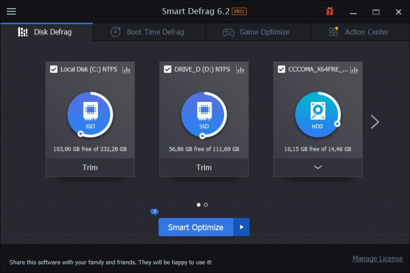 IObit Smart Defrag Pro