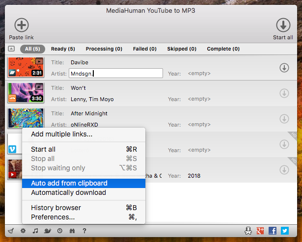 downloading MediaHuman YouTube to MP3 Converter 3.9.9.87.1111