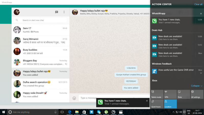 whatsapp windows 10 download install